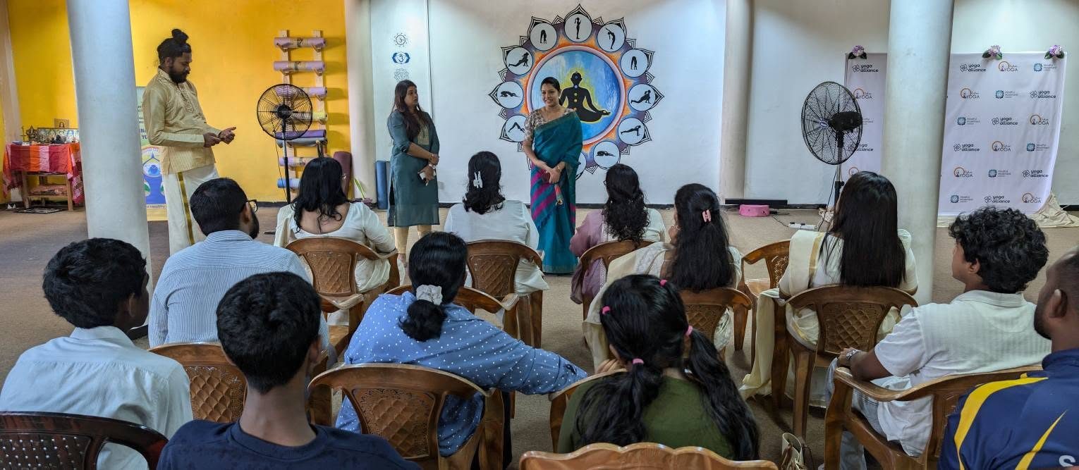Students learning at Rhythmic Yoga Academy